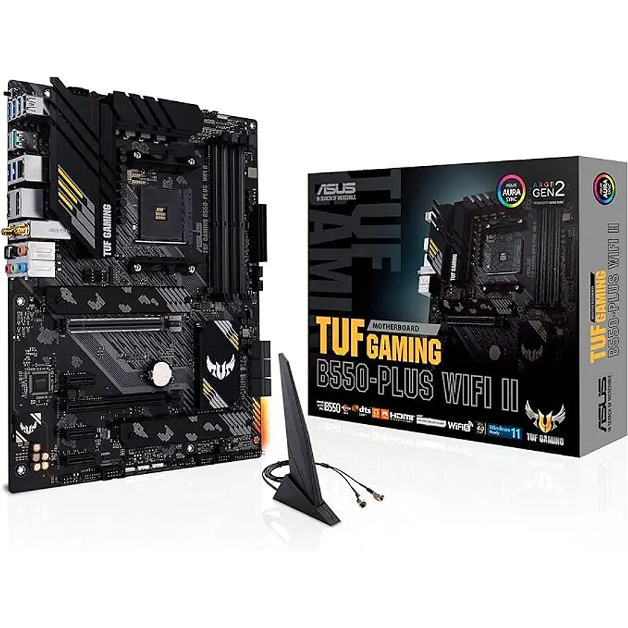 Placa Madre ASUS TUF GAMING B550-PLUS WIFI II AM4 ATX Wi-Fi 6 PCIe 4.0 1