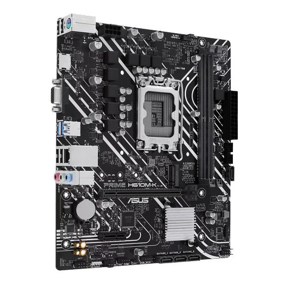 Placa Madre ASUS PRIME H610M-K DDR5 LGA1700 Micro-ATX con M.2 y HDMI 3