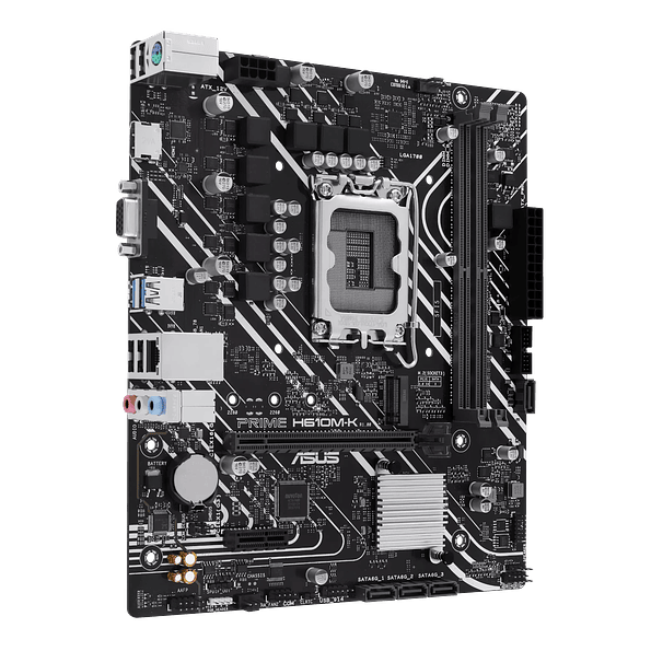 Placa Madre ASUS PRIME H610M-K DDR5 LGA1700 Micro-ATX con M.2 y HDMI 3