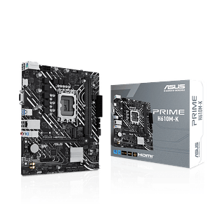 Placa Madre ASUS PRIME H610M-K DDR5 LGA1700 Micro-ATX con M.2 y HDMI