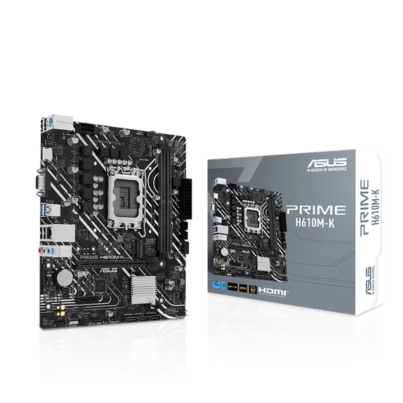 Placa Madre ASUS PRIME H610M-K DDR5 LGA1700 Micro-ATX con M.2 y HDMI 1