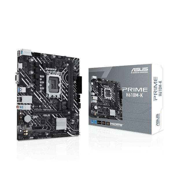 Placa Madre ASUS PRIME H610M-K DDR5 LGA1700 Micro-ATX con M.2 y HDMI 1