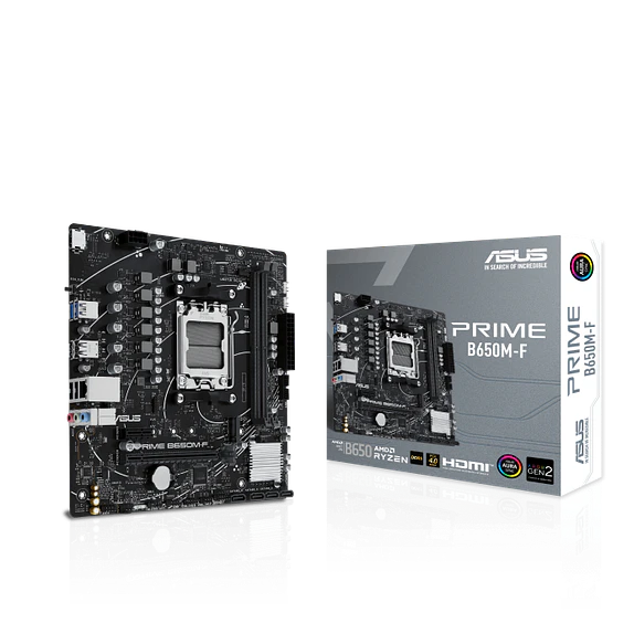 Placa Madre ASUS PRIME B650M-F AM5 DDR5 Micro-ATX (Ryzen 7000/8000/9000) 1