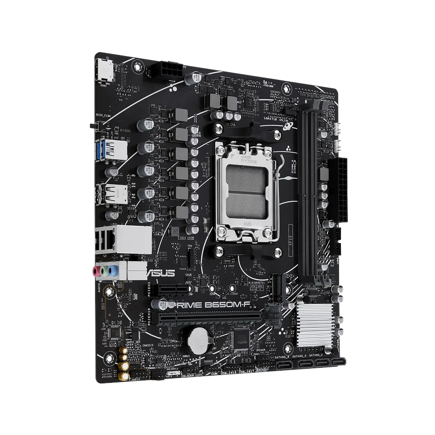 Placa Madre ASUS PRIME B650M-F AM5 DDR5 Micro-ATX (Ryzen 7000/8000/9000) 3