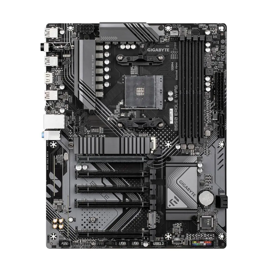 Placa Madre Gigabyte B550 Eagle WIFI 6 ATX AM4 para Ryzen DDR4 128GB 2