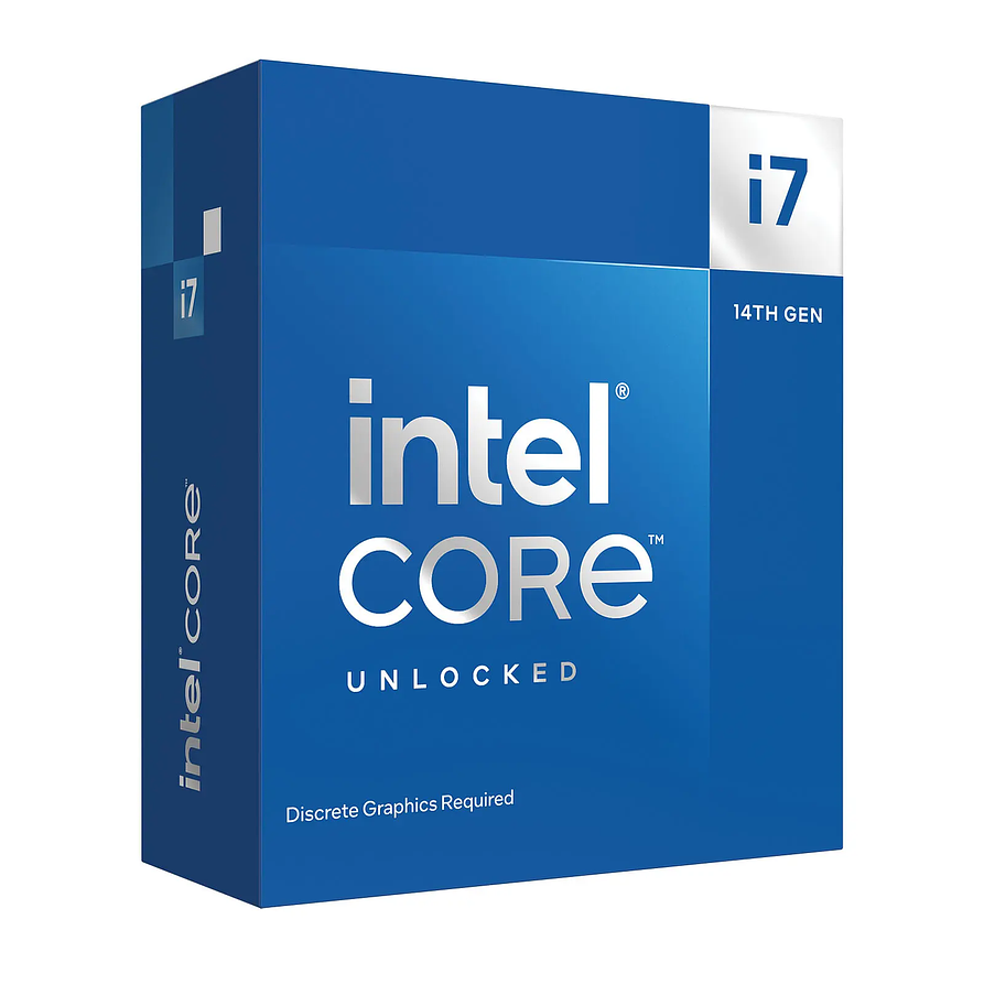 Procesador Intel Core i7-14700KF 14ª Gen LGA1700 20 Núcleos 28 Hilos (3.4–5.6GHz) 1