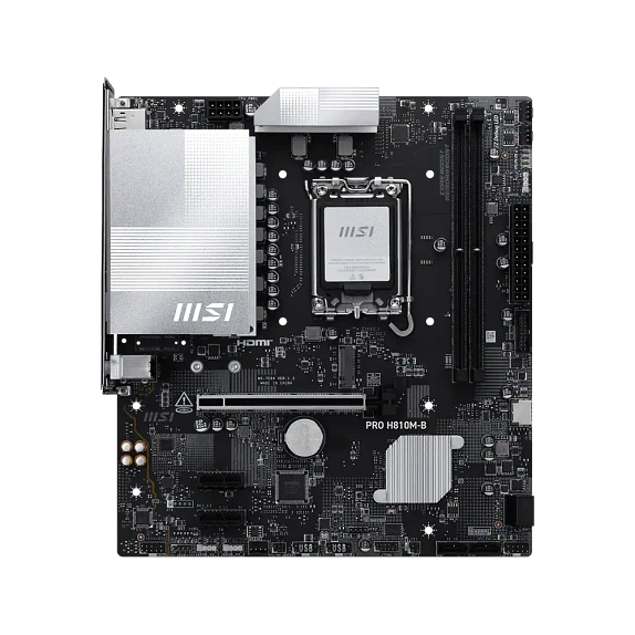 Placa Madre MSI PRO H810M-B mATX LGA1851 DDR5 Intel H810 2