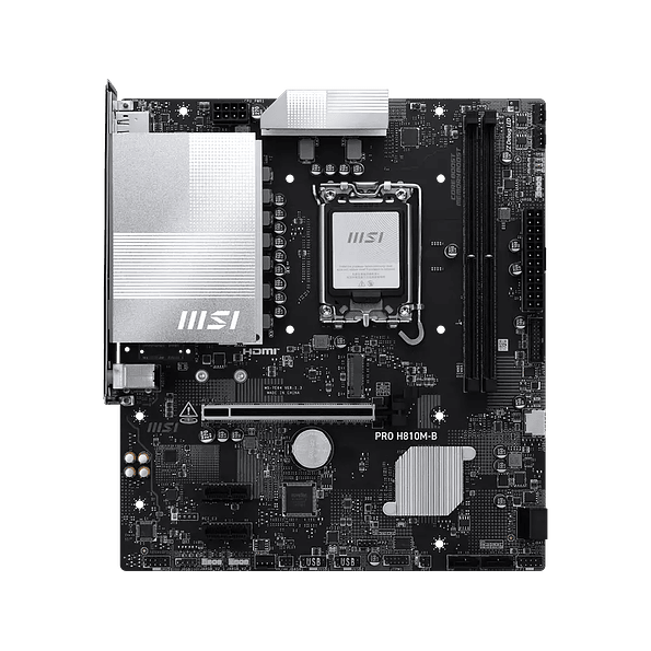 Placa Madre MSI PRO H810M-B mATX LGA1851 DDR5 Intel H810 2
