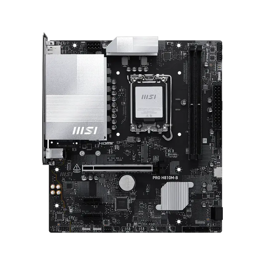 Placa Madre MSI PRO H810M-B mATX LGA1851 DDR5 Intel H810 2