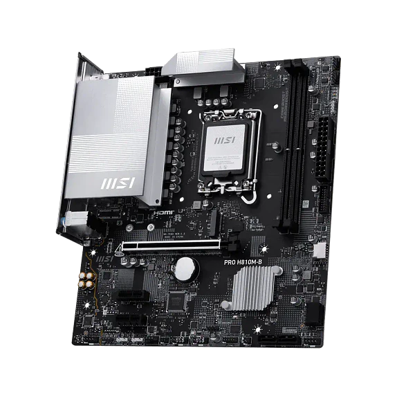 Placa Madre MSI PRO H810M-B mATX LGA1851 DDR5 Intel H810 3