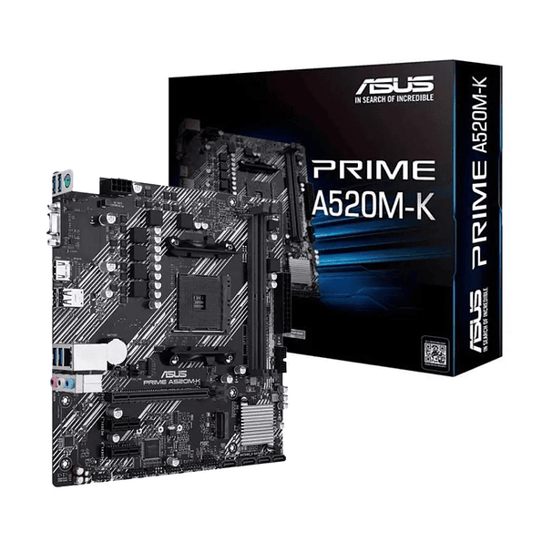Placa Madre ASUS PRIME A520M-K AM4 Micro ATX + M.2 DDR4 1