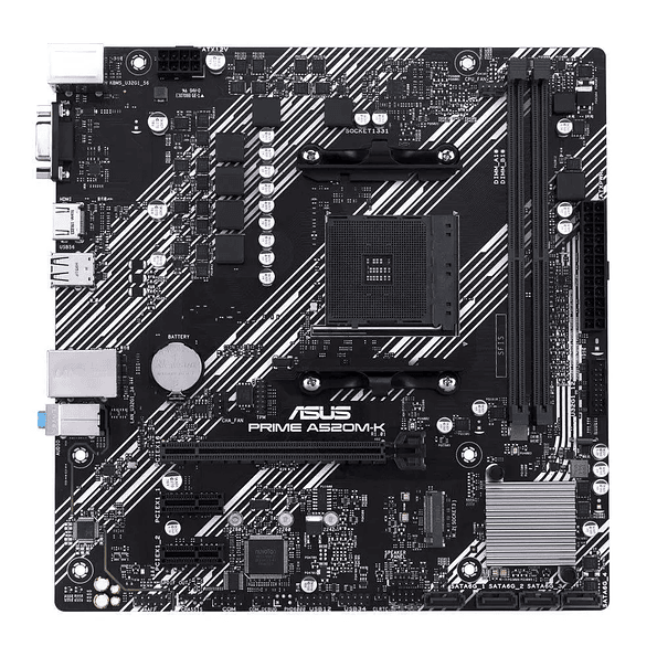 Placa Madre ASUS PRIME A520M-K AM4 Micro ATX + M.2 DDR4 2