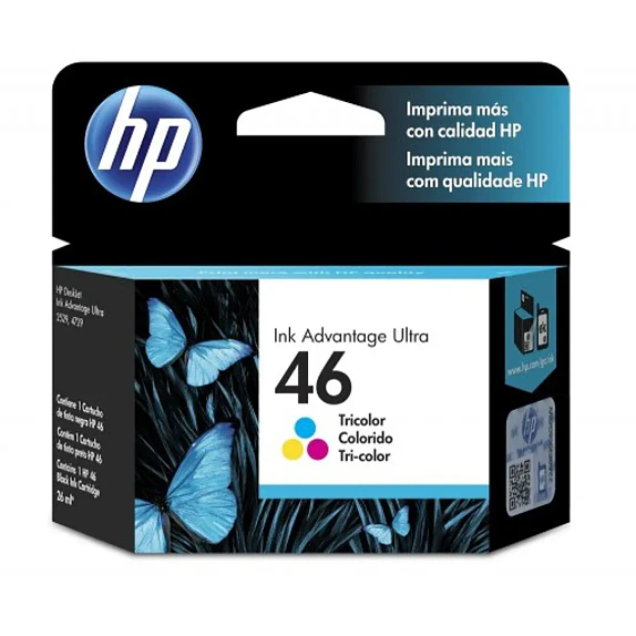 Cartucho de Tinta HP 46 Tricolor Original CZ638AL 14ml 1