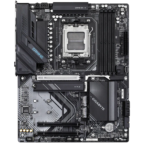 Placa Madre GIGABYTE X870 GAMING WIFI6 AM5 ATX con Wi-Fi 6E, DDR5 y M.2 2