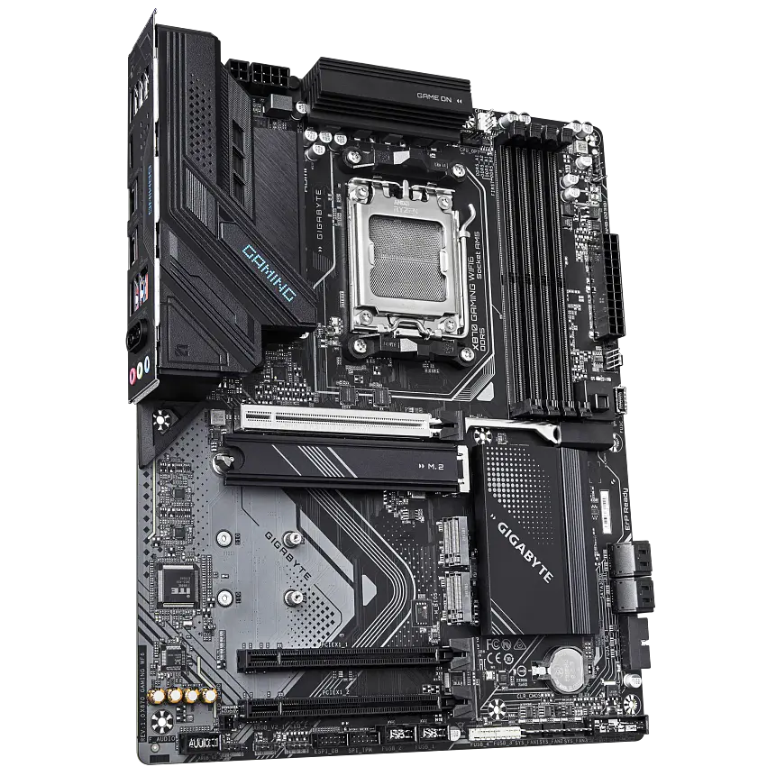 Placa Madre GIGABYTE X870 GAMING WIFI6 AM5 ATX con Wi-Fi 6E, DDR5 y M.2 3