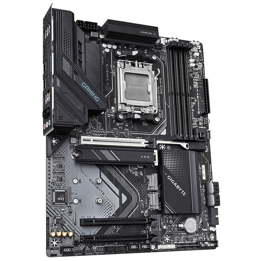 Placa Madre GIGABYTE X870 GAMING WIFI6 AM5 ATX con Wi-Fi 6E, DDR5 y M.2 3