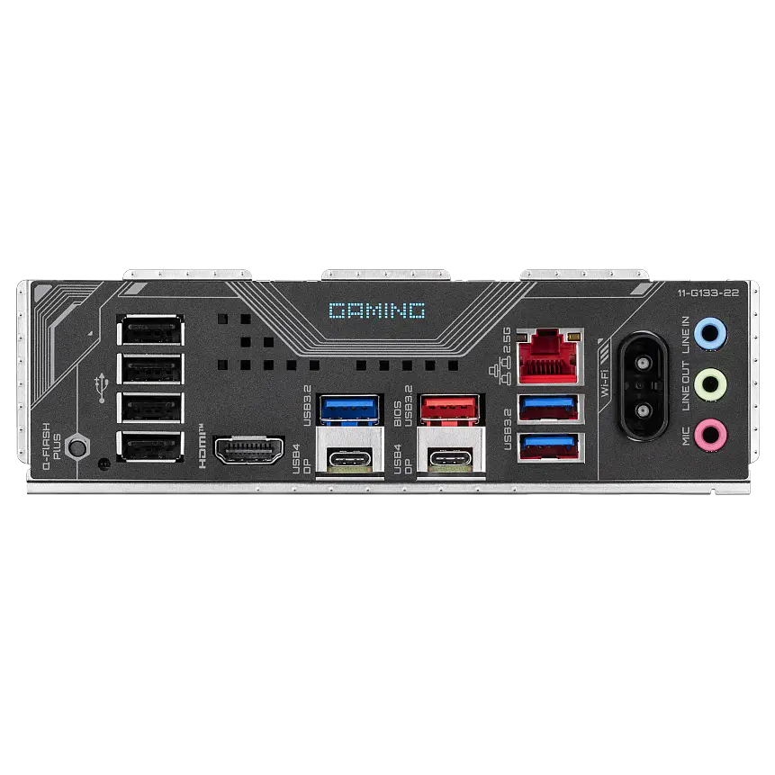 Placa Madre GIGABYTE X870 GAMING WIFI6 AM5 ATX con Wi-Fi 6E, DDR5 y M.2 4