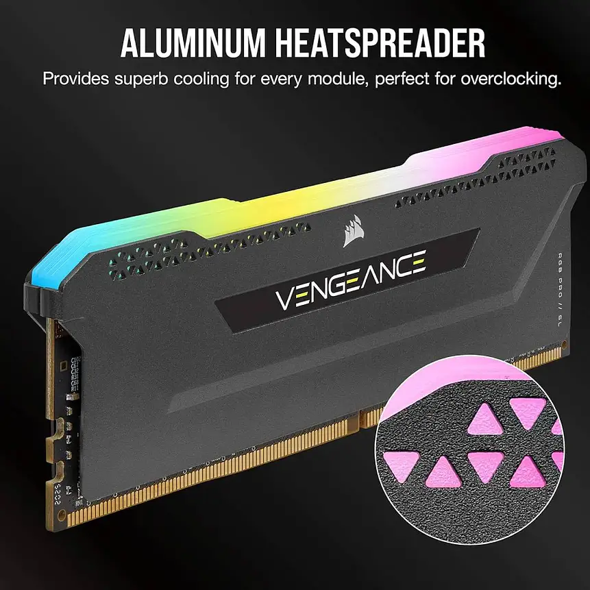Memoria RAM Corsair Vengeance RGB Pro SL 32GB (2x16GB) DDR4 3200MHz CL16 CMH32GX4M2E3200C16 3