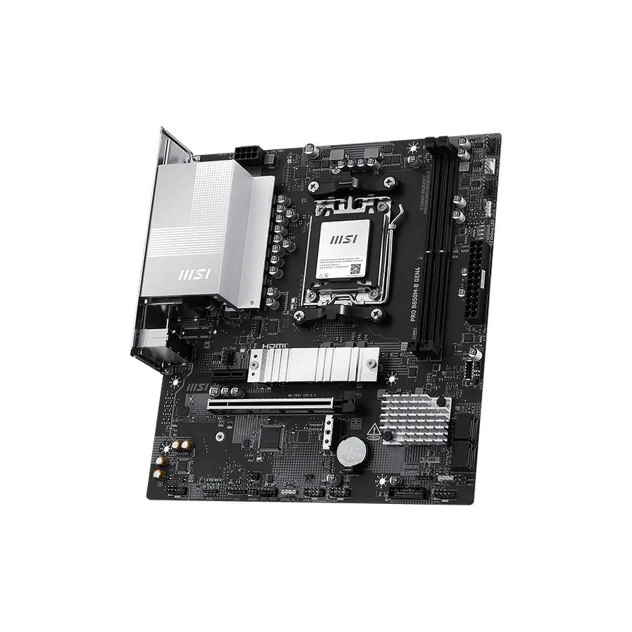 Placa Madre MSI PRO B850M-B GEN4 AM5 DDR5 Micro ATX (Ryzen 7000/8000/9000) 4