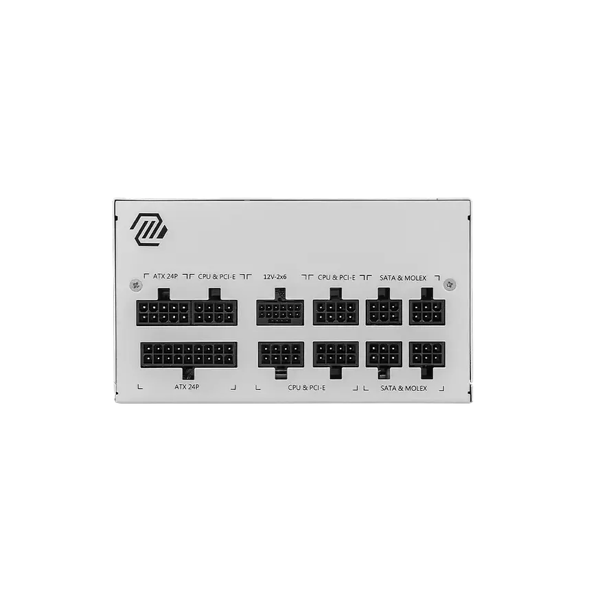 Fuente de Poder MSI MAG A850GL PCIE5 White 850W 80+ Gold Modular ATX 3.0 3