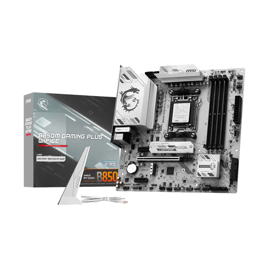 Placa Madre MSI B850M GAMING PLUS WIFI6E AM5 mATX DDR5 Wi-Fi 6E 1