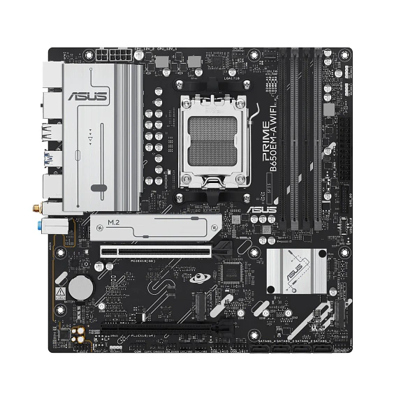Placa Madre ASUS PRIME B650EM-A WIFI AM5 Micro-ATX DDR5 PCIe 5.0 1