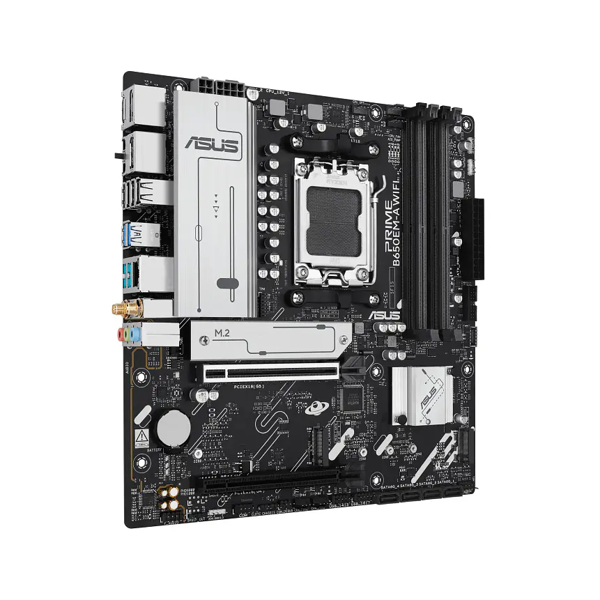 Placa Madre ASUS PRIME B650EM-A WIFI AM5 Micro-ATX DDR5 PCIe 5.0 2