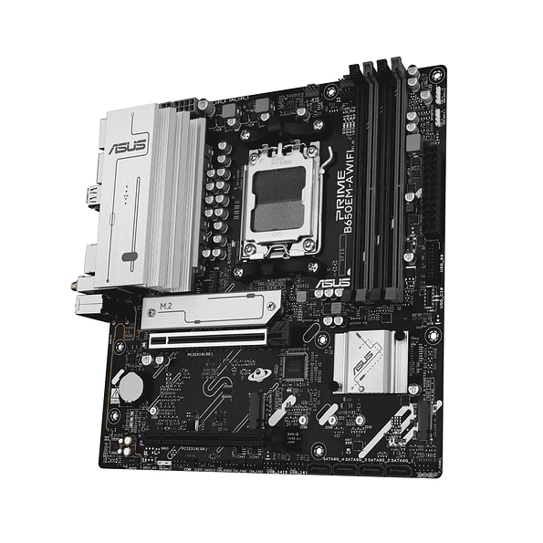 Placa Madre ASUS PRIME B650EM-A WIFI AM5 Micro-ATX DDR5 PCIe 5.0 3