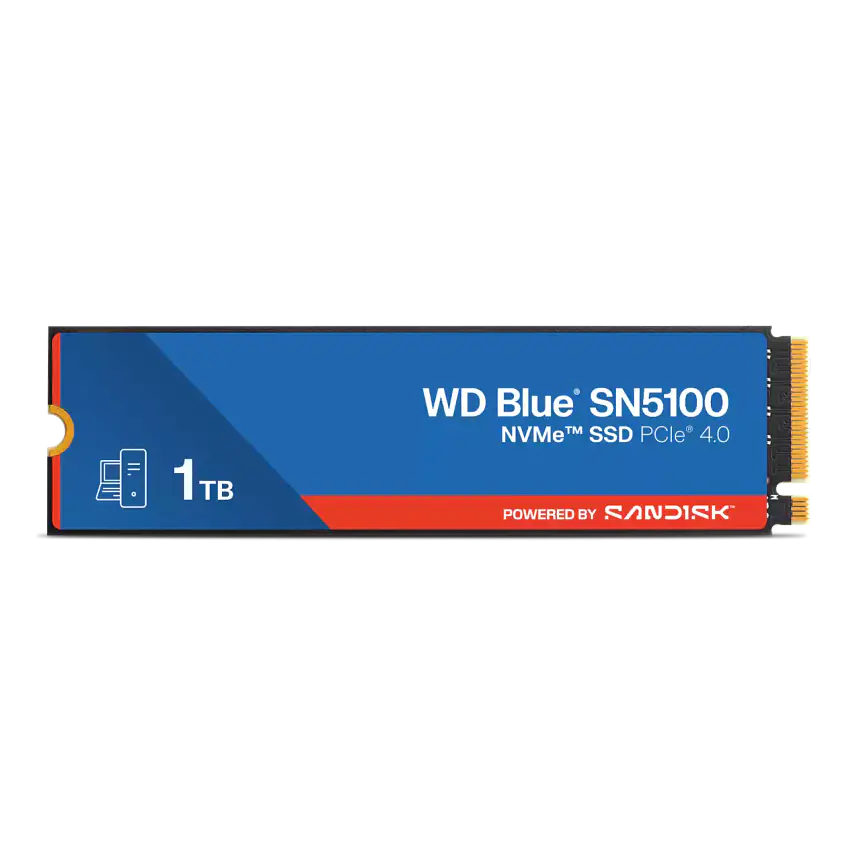 SSD Western Digital Blue SN5100 1TB M.2 NVMe PCIe 4.0 7100MB/s – (WDS100T5B0E) 1