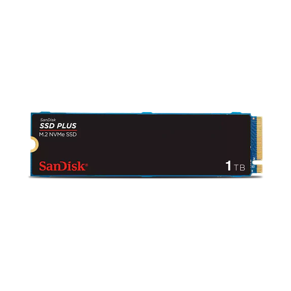 SSD NVMe SanDisk SSD Plus 1TB M.2 2280 PCIe 3.0 – hasta 3200 MB/s 1