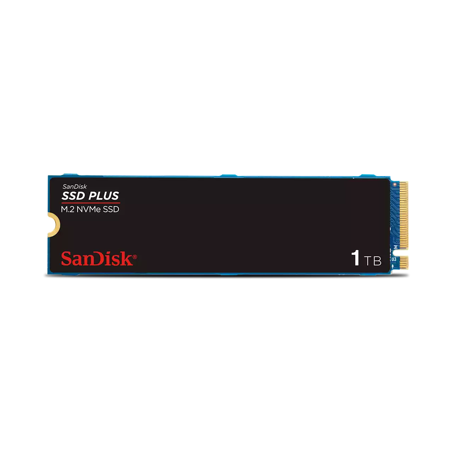 SSD NVMe SanDisk SSD Plus 1TB M.2 2280 PCIe 3.0 – hasta 3200 MB/s 1