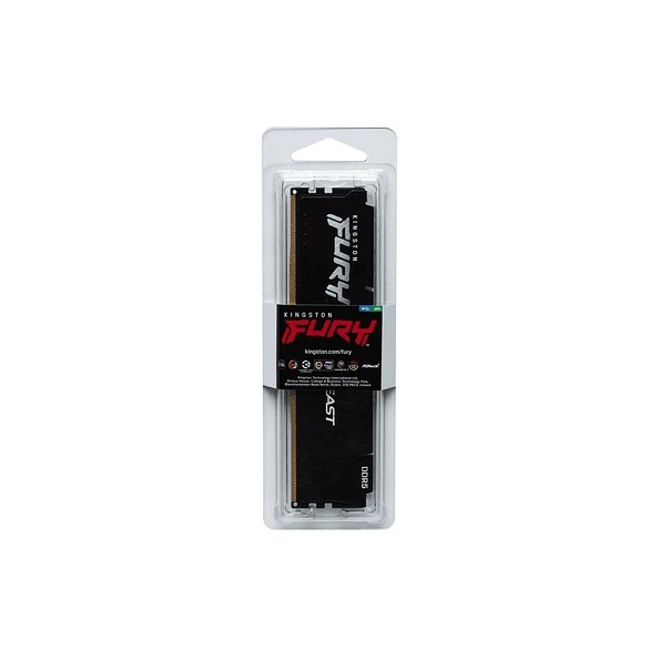 Memoria RAM DDR5 64GB 5600MHz CL36 Kingston FURY Beast Black para PC 4