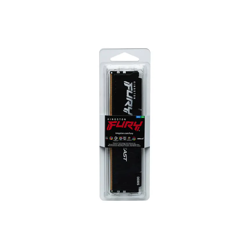 Memoria RAM DDR5 64GB 5600MHz CL36 Kingston FURY Beast Black para PC 4