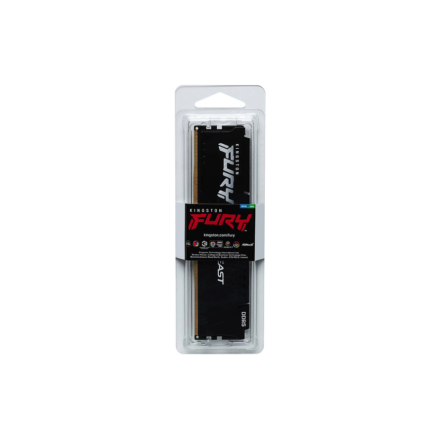 Memoria RAM DDR5 64GB 5600MHz CL36 Kingston FURY Beast Black para PC 4