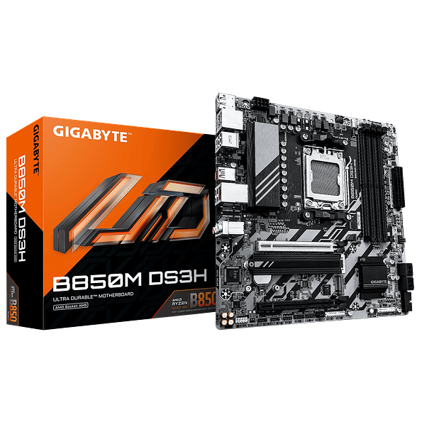 Placa Madre Gigabyte B850M DS3H AM5 DDR5 Micro ATX 1
