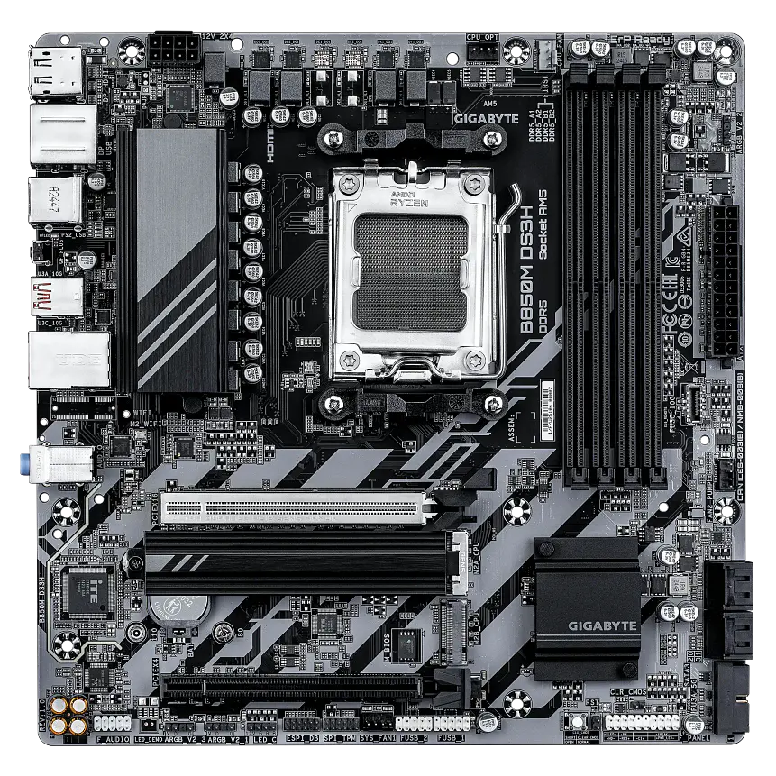 Placa Madre Gigabyte B850M DS3H AM5 DDR5 Micro ATX 2
