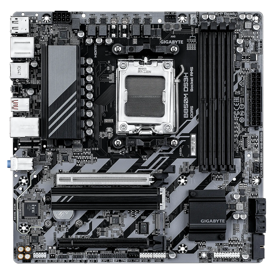 Placa Madre Gigabyte B850M DS3H AM5 DDR5 Micro ATX 2