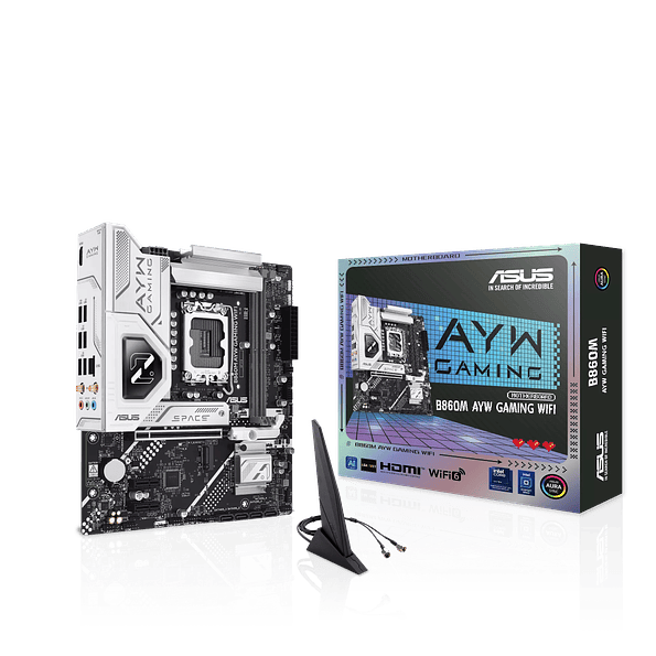 Placa Madre ASUS B860M AYW GAMING WIFI DDR5 LGA 1851 Micro ATX 1