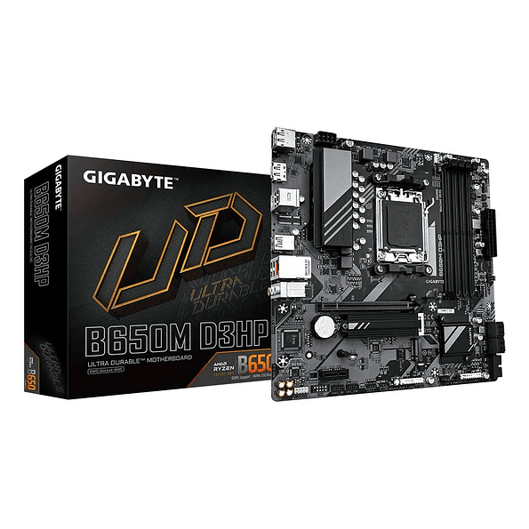Placa Madre GIGABYTE B650M D3HP AM5 DDR5 Micro ATX 2.5GbE 1