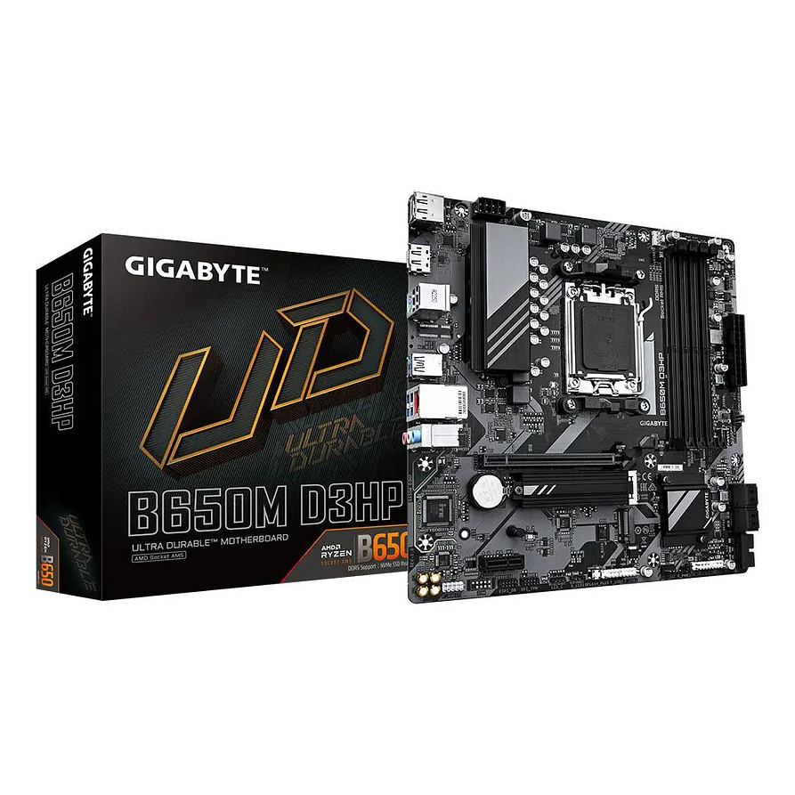 Placa Madre GIGABYTE B650M D3HP AM5 DDR5 Micro ATX 2.5GbE 1
