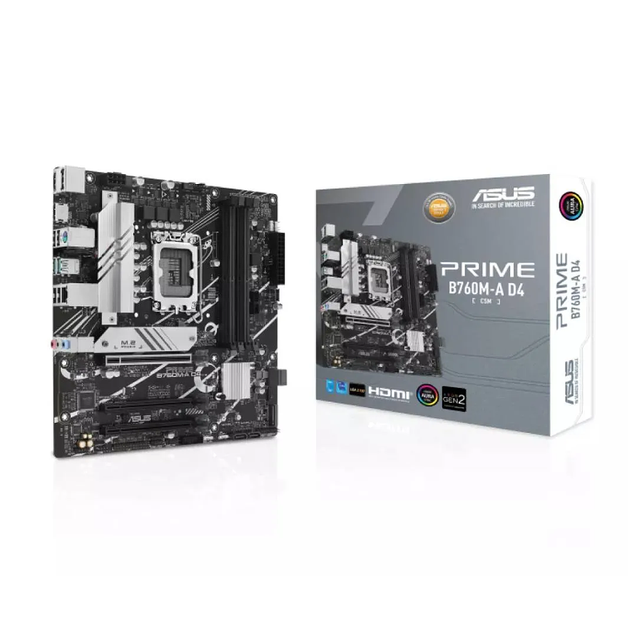 Placa Madre ASUS PRIME B760M-A D4-CSM Micro ATX LGA 1700 DDR4 1