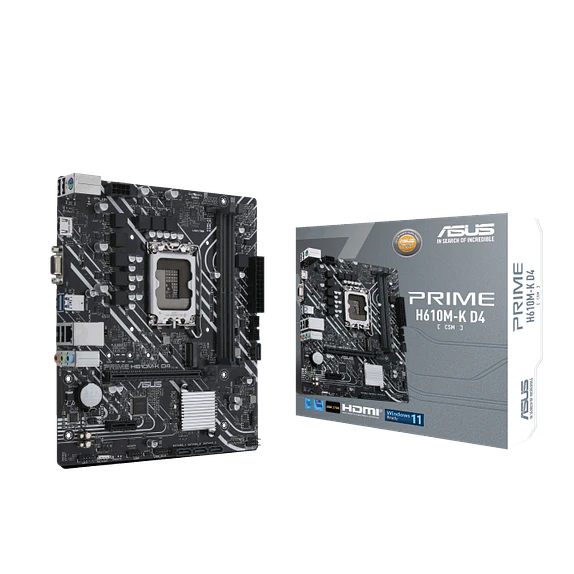 Placa Madre ASUS PRIME H610M-K D4-CSM LGA1700 DDR4 M.2 Micro ATX 1