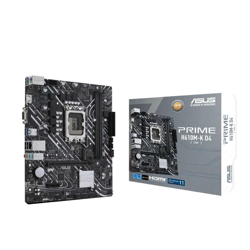 Placa Madre ASUS PRIME H610M-K D4-CSM LGA1700 DDR4 M.2 Micro ATX 1