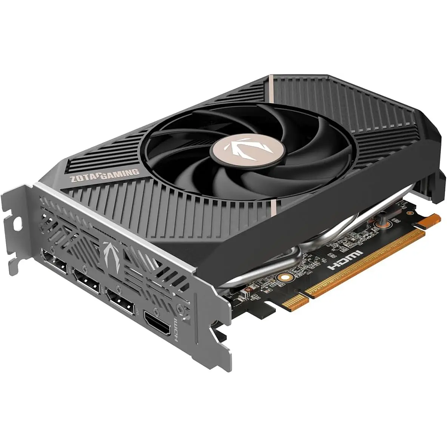 Tarjeta de Video Zotac GAMING GeForce RTX 5050 SOLO 8 GB GDDR6 — NVIDIA RTX 50 Series, PCIe 5.0, DisplayPort 2.1 3