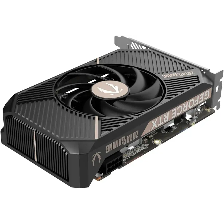 Tarjeta de Video Zotac GAMING GeForce RTX 5050 SOLO 8 GB GDDR6 — NVIDIA RTX 50 Series, PCIe 5.0, DisplayPort 2.1 4
