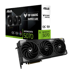 Tarjeta de Video ASUS TUF Gaming RTX 5070 OC Edition — 12GB GDDR7, PCIe 5.0, 192-bit