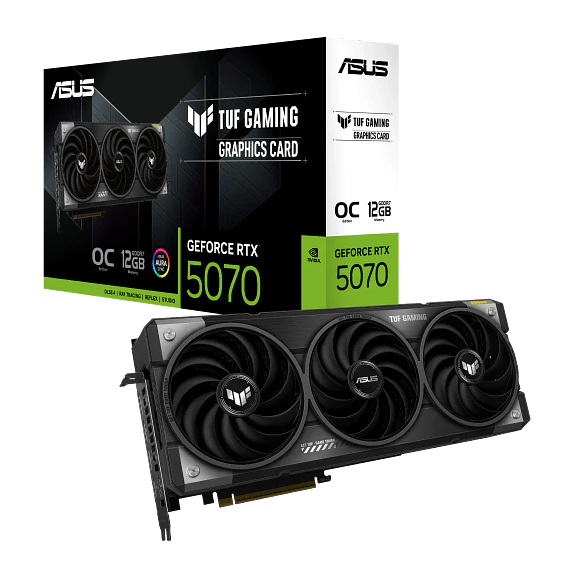 Tarjeta de Video ASUS TUF Gaming RTX 5070 OC Edition — 12GB GDDR7, PCIe 5.0, 192-bit 1