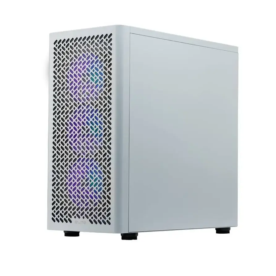Gabinete Cooler Master Elite 502 White Mid Tower ATX con Vidrio Templado ARGB 2