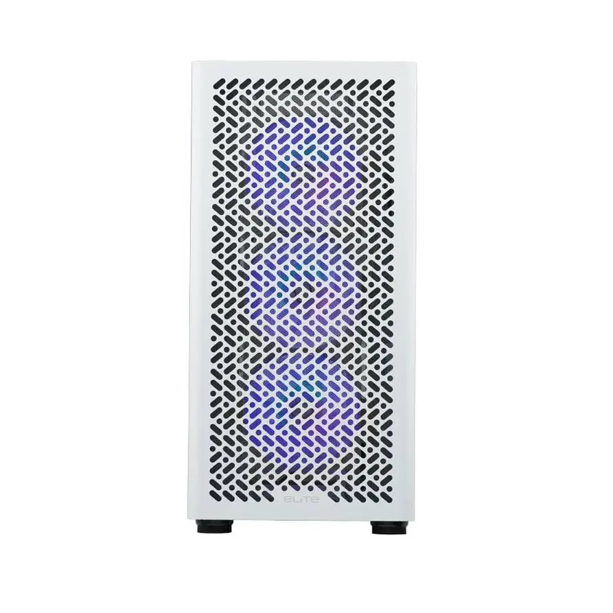 Gabinete Cooler Master Elite 502 White Mid Tower ATX con Vidrio Templado ARGB 3