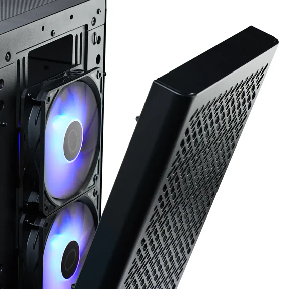 Gabinete Gamer Cooler Master Elite 502 Black ARGB Mid Tower EATX ATX 2